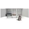 Cat Washroom Litter Box Enclosure with Maze Entry and Scratch Board